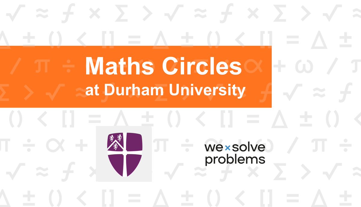 WSPcio's tweet photo. We're opening a Maths Circle at Durham University, and we're inviting students in maths and related subjects to apply to become a tutor!

For more information, check out https://t.co/suknoryjfv and apply via this form https://t.co/XpFn5RIT02. https://t.co/N2J0P3by2f