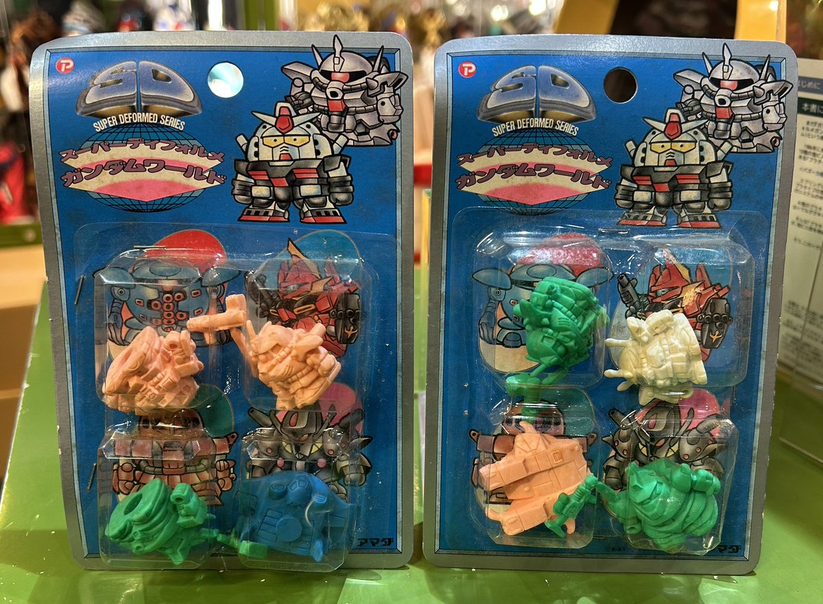 アマダ SDガンダム ガン消し ブリスター 4体パックも発掘☆ツヤ消し