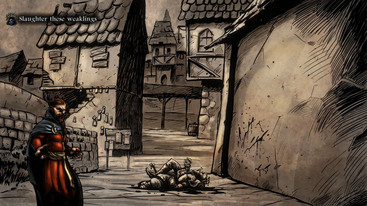 Is it too late to say you play as a villain? 😈
#IndieGames #HeavyChoices #HandDrawn #Lovecraftian