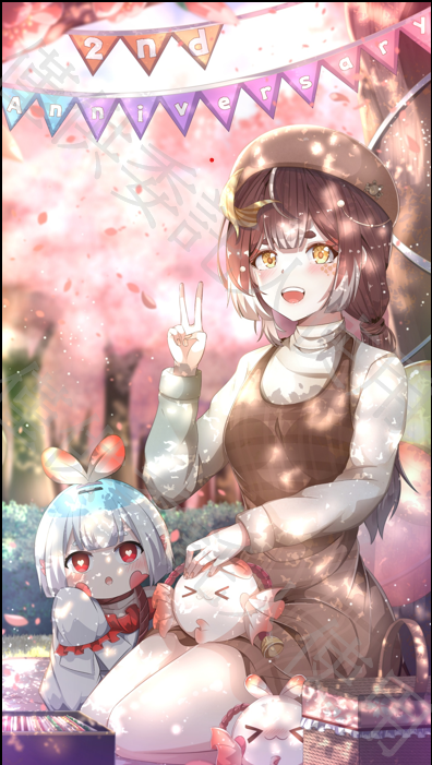 好快的兩週年就要到了🤩
也陪伴這隻可愛的小金魚兩年了
這兩年大家一起看著小金魚陪著小金魚有好多美好的回憶😍
未來也繼續請小金魚多多指教囉🫶

感謝方向老師 <a href="/mApcm0ElZ9f5BGk/">方向 《6~12月委託開放中》</a> 接受我的委託
魚玥飯可以跟玥華一起賞花真的是超級開心
再次感謝老師🙏

#華畫
#華到這