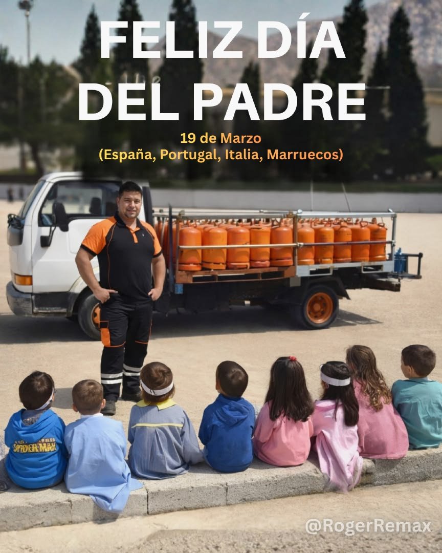 RogerRemax_'s tweet photo. Feliz Día del Padre a esos hombres trabajadores que, con esfuerzo, constancia y mucha entrega, llegan cada día a tantos hogares y ayudan a mantenerlos en marcha, y a veces contribuyen a su crecimiento.
😄🔥🍼

#RogerRemax 
Marruecos Presupuestos La Ser https://t.co/7C0hrbWjqv
