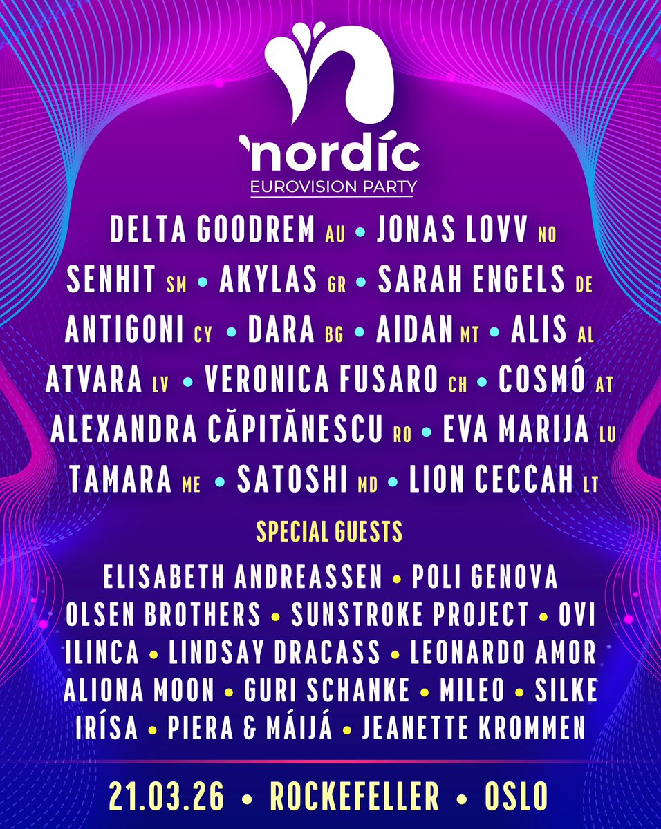 Nordic Eurovision Party tweet media