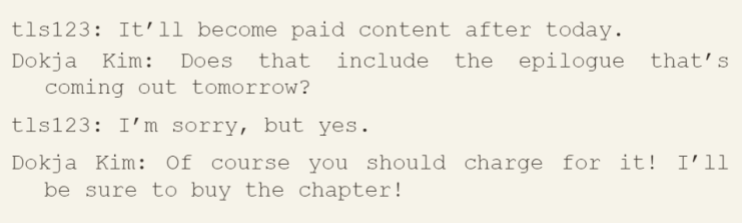 tsukithewriter's tweet photo. #ORVReTL I can't believe the official English novel missed the kick in the balls that is the omnious message from tls123 in the very beginning of ORV. It's one you wouldn't even notice except on reread. And they missed it 😭 (Official first, then ReTL) https://t.co/vsOctJAj4c