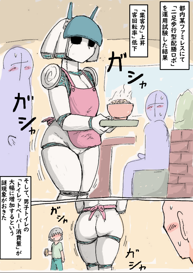 オカズを提供するロボ 