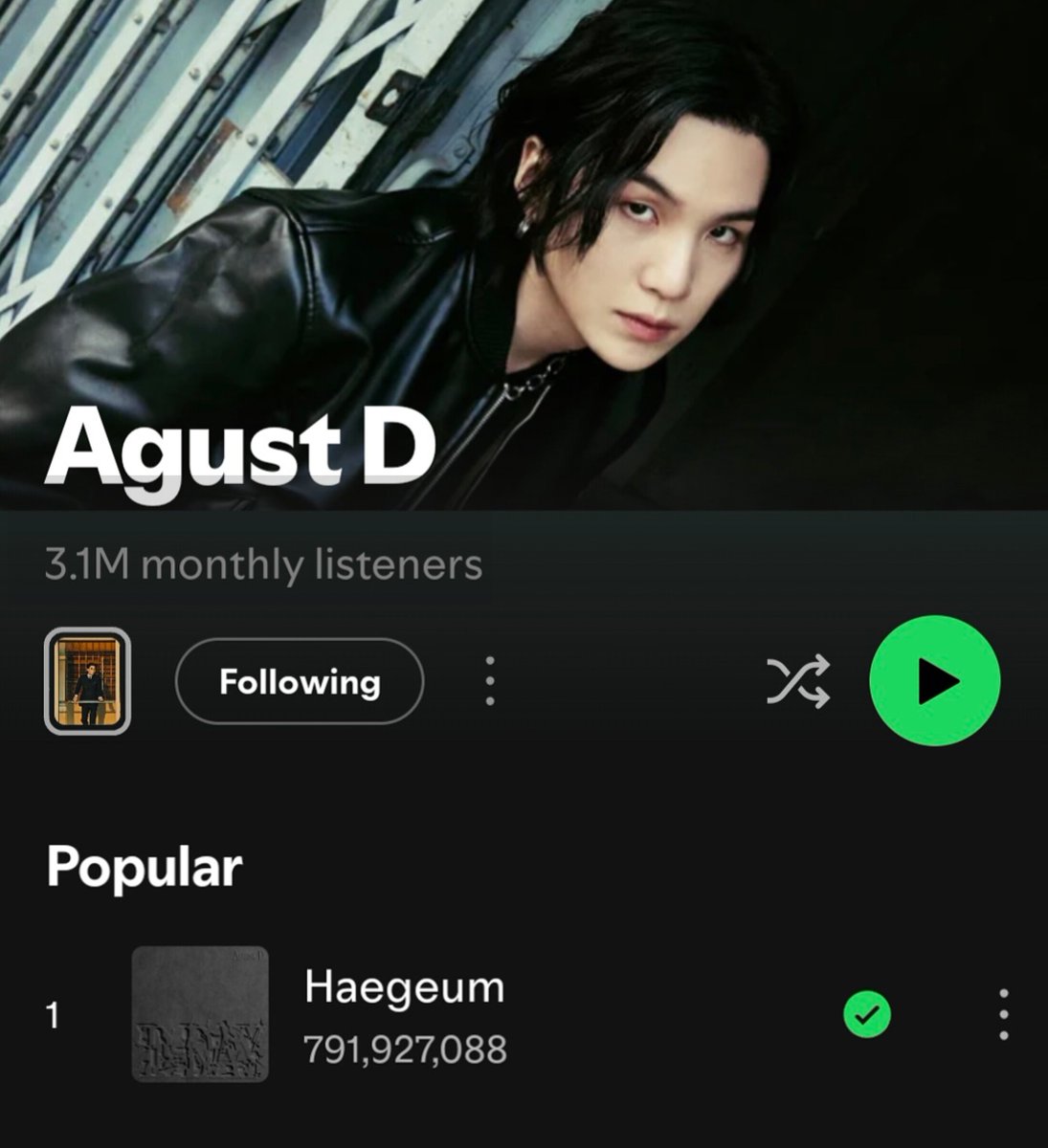 AGUST D CHARTS tweet media