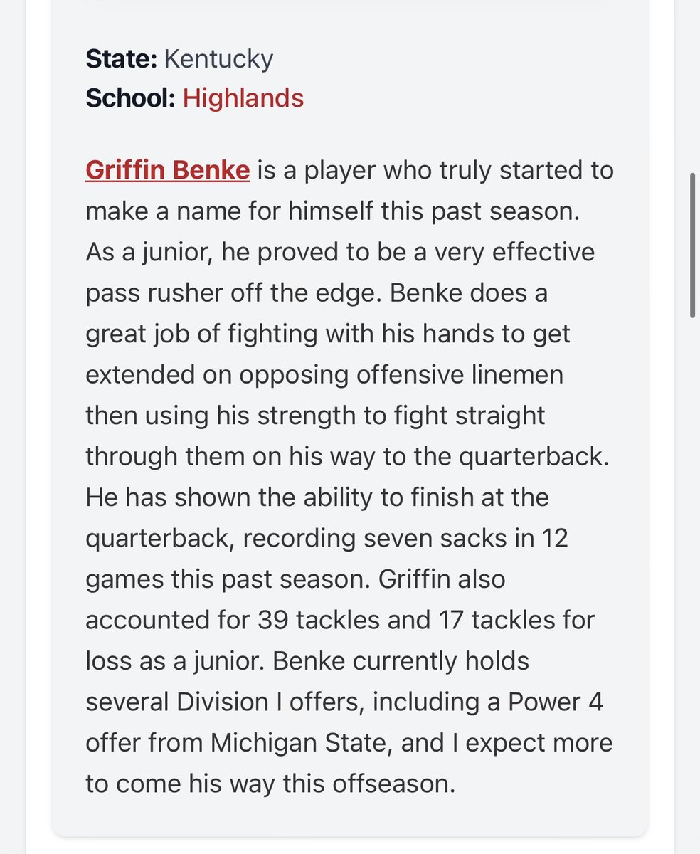 Griffin Benke tweet media