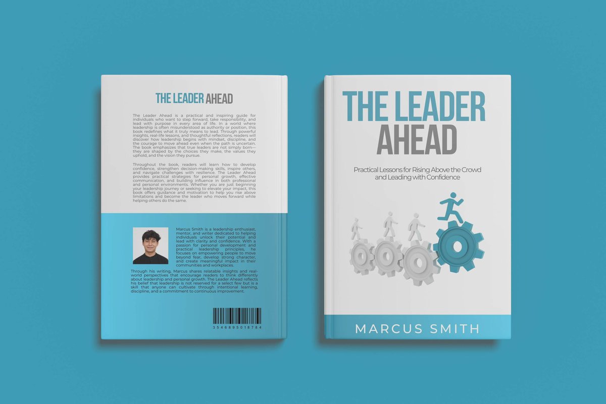 This design speaks before a single word is read.

The white space represents clarity.
 The blue reflects calm confidence.
 And the illustration tells the real story.

Everyone starts at the same level, moving in the same direction.
 But one person chooses to rise, to step