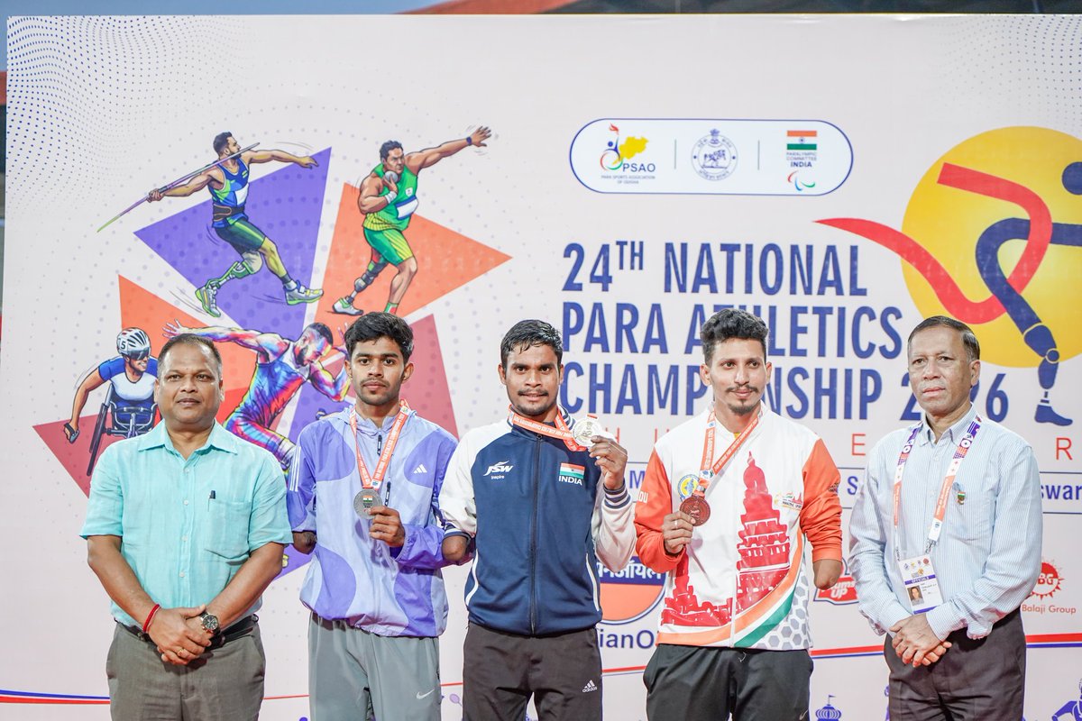 Power. Passion. Performance. 🏃‍♂️

🏆 24th National Para Athletics Championship 2026
📍 Kalinga Stadium, Bhubaneswar 

#OdishaForSports #ParaAthletics #NationalParaAthletics #PadiaToPodium #KalingaStadium
