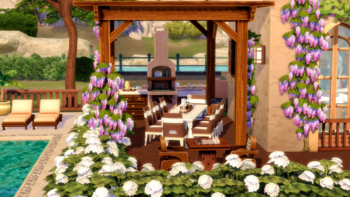 michaelasimsyt's tweet image. Tartosa Generation Winery 🍇🏡
A warm family villa with vineyard gardens, a pool terrace, and cozy outdoor area, ideal for a family running their winery 🍷

Tartosa • 40x30 lot • No CC
Gallery ID: michaelasimsyt
Watch: youtu.be/U88eWRHvrdo

#TheSims4 #Sims4Build #EAPartner
