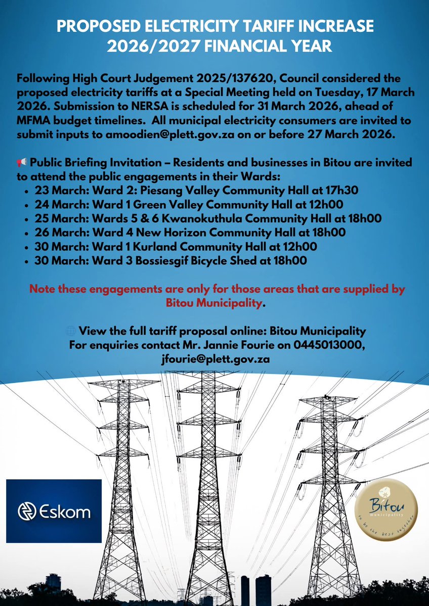 Bitou Municipality tweet media