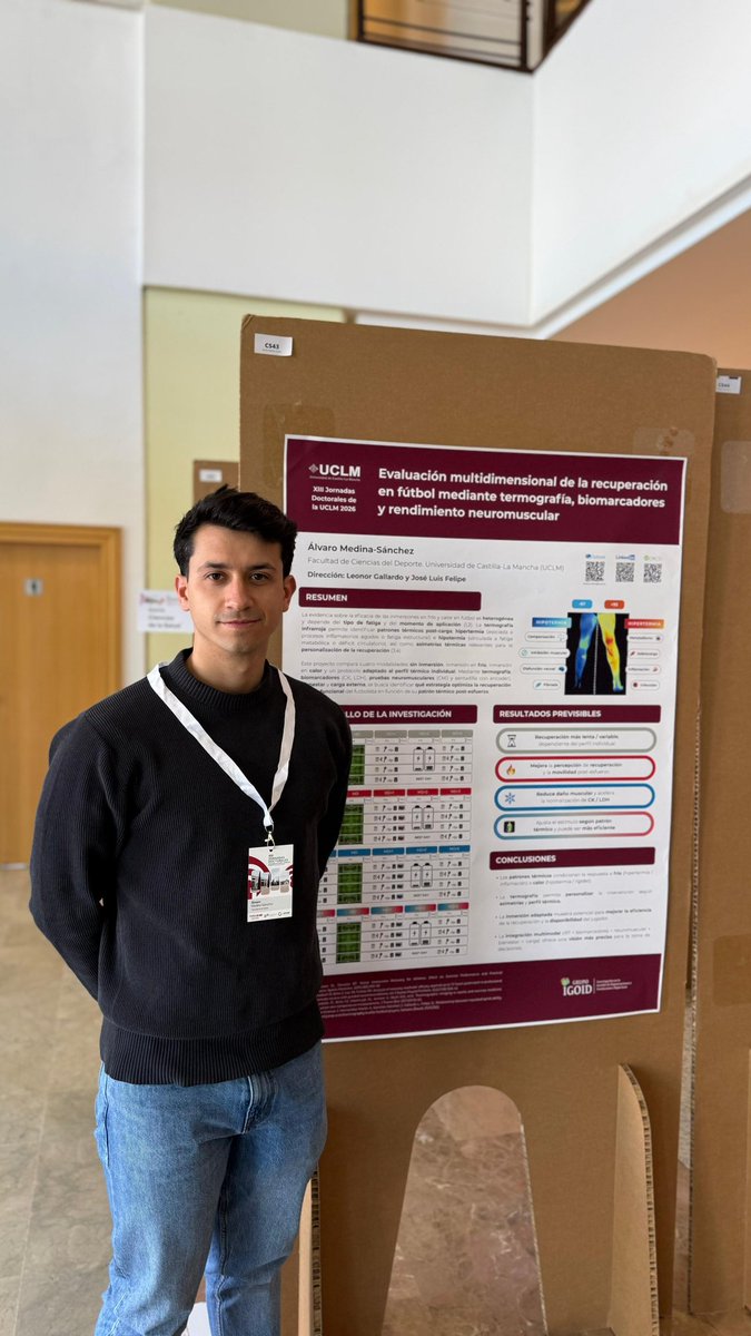 🎓Hoy nuestros compañeros han mostrado sus comunicaciones en las 🚀XIII JORNADAS DE DOCTORADO que han tenido lugar en  el📍Campus de la UCLM de Ciudad Real.

¡Qué gran trabajo!

#doctorado