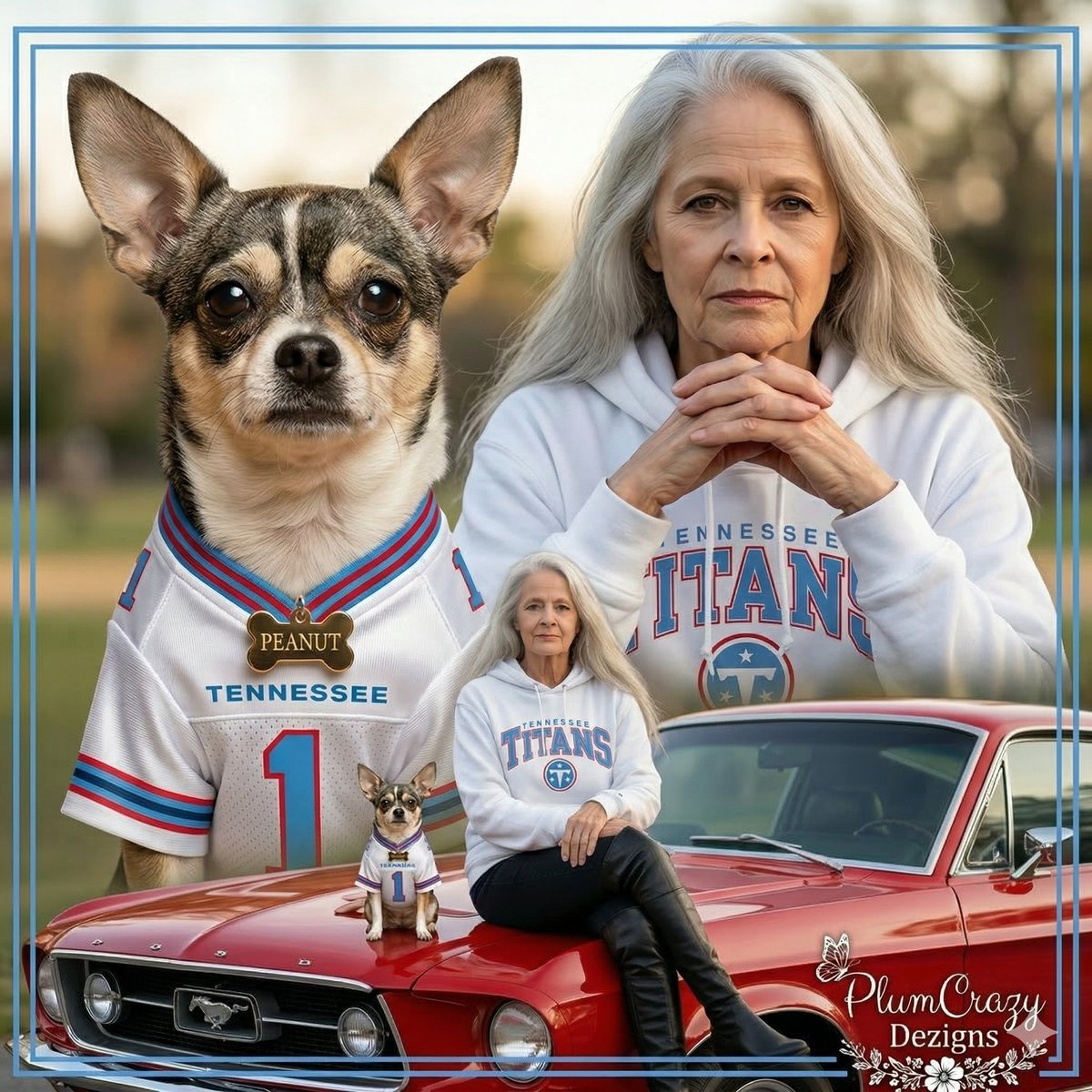 Good morning to all my Titans family from me and Peanut (she thinks she is Cam's number 1 fan)