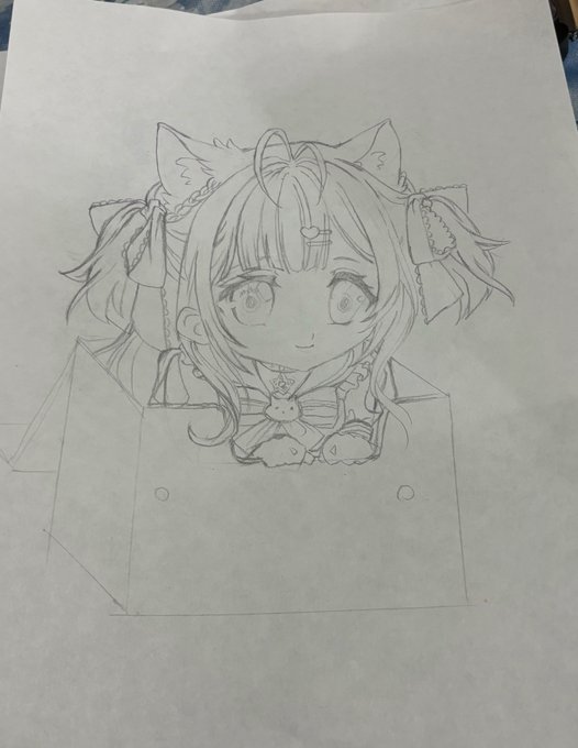 takesi1011's tweet photo. 箱入りこよちゃんが可愛すぎるので、つい描いちゃいました🥰
#こよりすけっち https://t.co/m6e8T92h6i