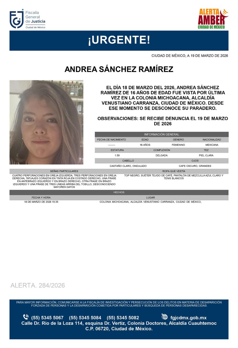 Alerta Amber CDMX tweet media