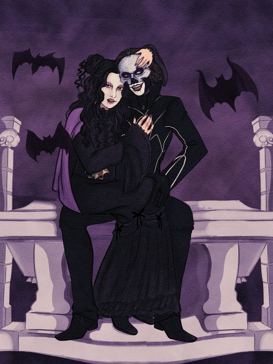pumpkinpeasyy's tweet photo. Commission for @/the_vile_rot on IG 💜🦇
#thebandghost #commission https://t.co/8QQpQ6jWOF