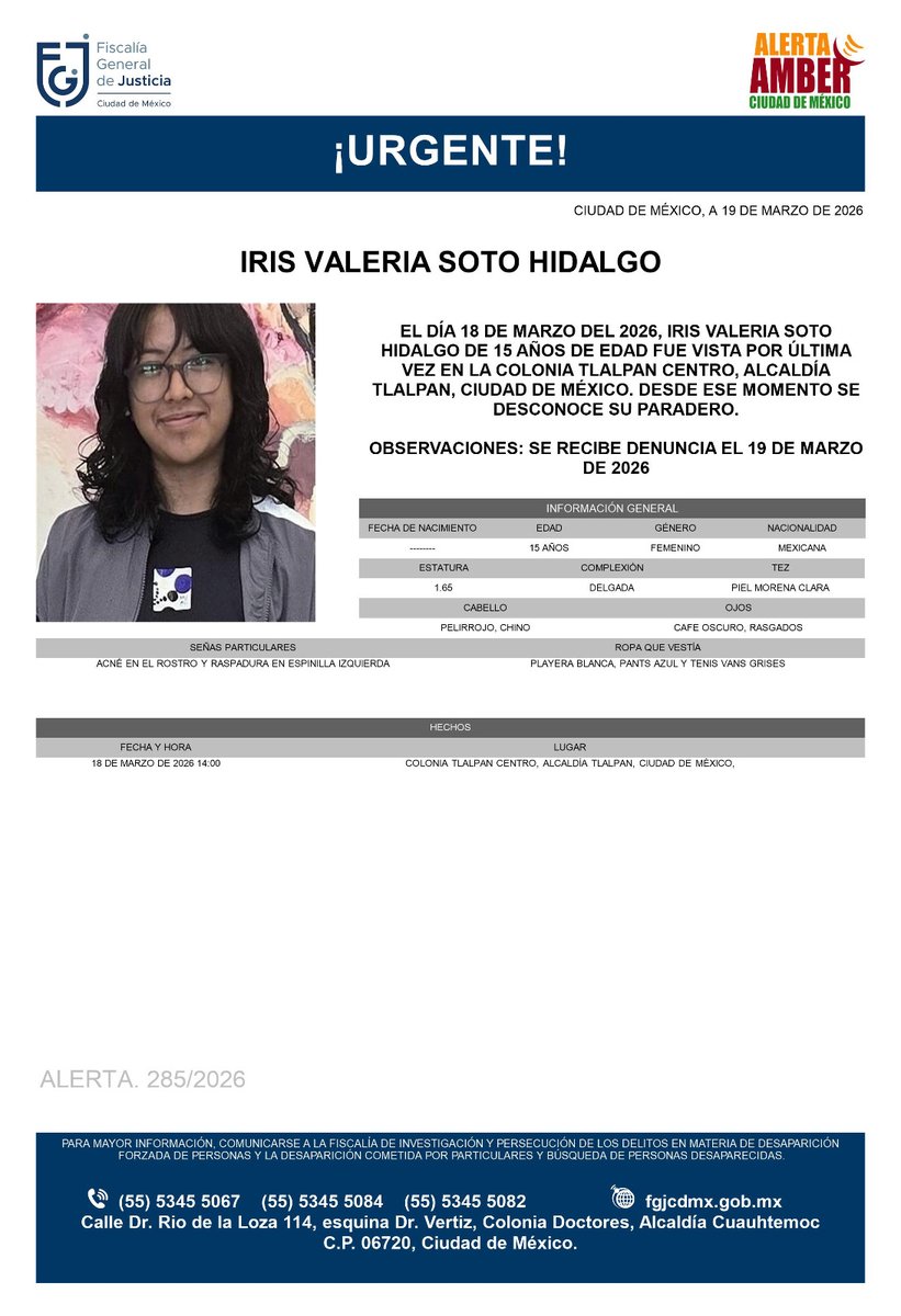 Alerta Amber CDMX tweet media