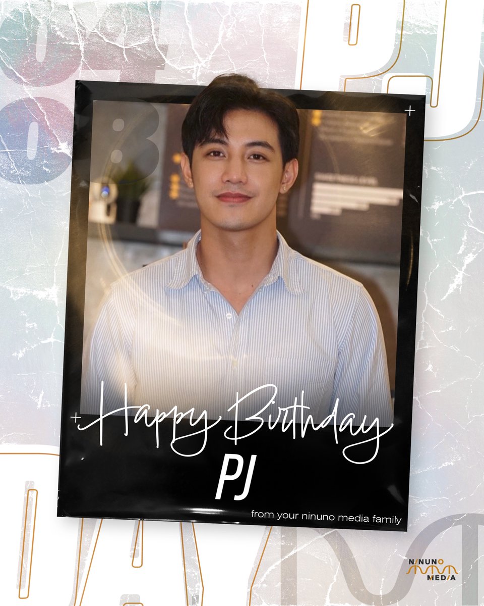 Happy Birthday #PJ_Rosario 🥳 One of our most promising and accomplished actors ✨🎬

We wish for your continued growth, success, and a career defined by excellence and achievement ⭐️🥰

From your Ninuno Media Family 🧡
