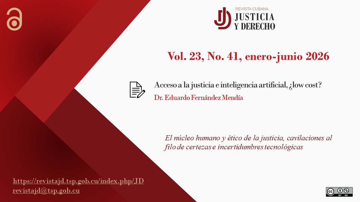 Desde la revista Justicia y Derecho saludamos el 20 aniv de la Comisión Iberoamericana de Ética Judicial.
Los valores y las virtudes q han de cultivar permanentemente quienes sirven a la justicia se realzan en las meditaciones que comparten David y Eduardo revistajd.tsp.gob.cu/index.php/JD
