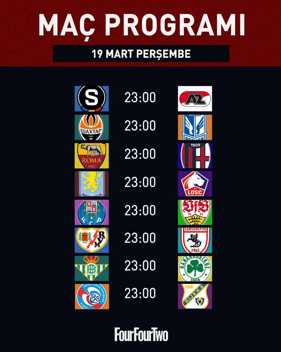 FourFourTwo_TR's tweet image. 🤩Futbol heyecanı, Avrupa Ligi ve Konferans Ligi programı ile devam ediyor. 

#FourFourTwo