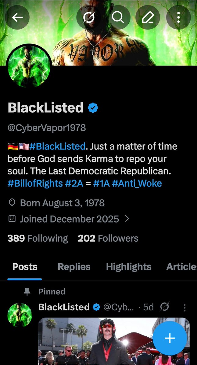 BlackListed tweet media