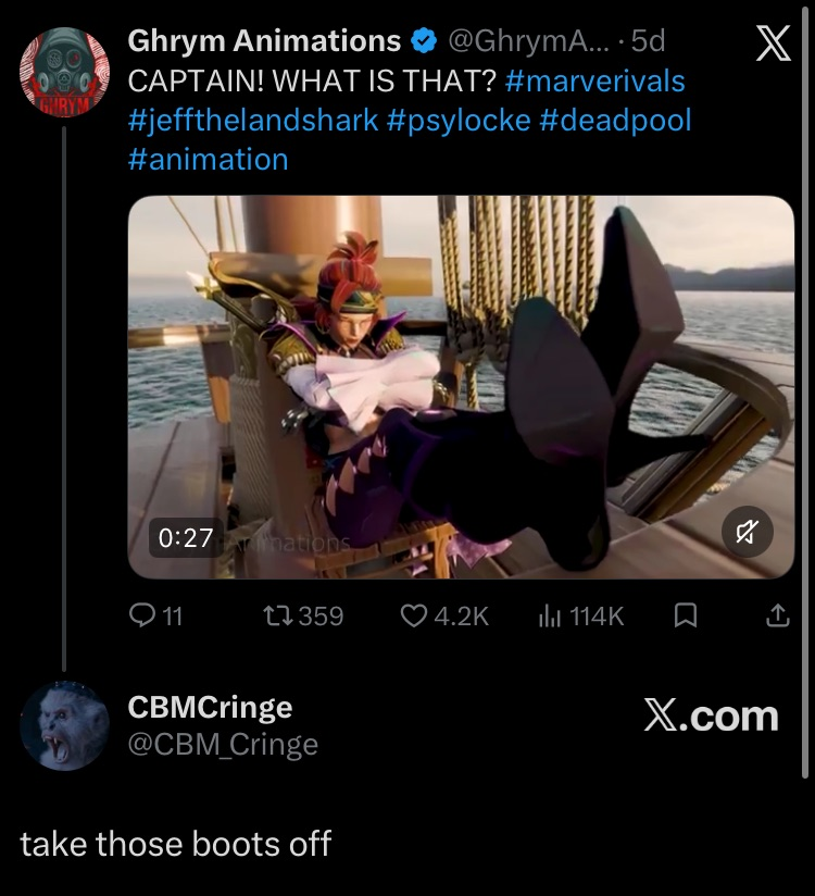People Down Bad For Marvel Rivals Characters tweet media