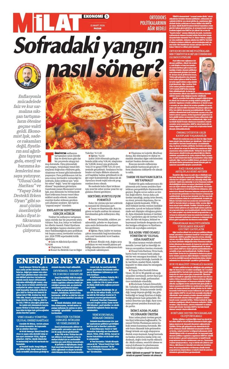rlevend_'s tweet photo. Çok büyük bir enflasyon dalgasıyla karşılaşma ihtimalimiz her an artıyor.

Uzun vadeli olmasına gerek yok, küreselde 6 ayda düzelse bile bizi tamamen bitkin düşürür.

Tüm dünya bu yangın nasıl sönecek diye düşünürken içerideki mücadeleyi bile çok yavaş ilerleten bir programla beklemek telafisiz bir hata.

Ekonomi yönetimi tarafından tüm aktörleri arkasına alacak çapta bir acil durum planı geliştirilmeli diye düşünüyorum. Belki çalışılıyordur.

Savaş yarın bitse dahi yenileri başlayacak. Hazırlıklar bu kadar hızlanmışken enflasyon işini artık başka şeylerle uğraşmayı bırakıp, millet olarak odaklanıp çözmemiz lazım. 

Asla ödenemeyecek borçlarla, balonlaşmış küresel borsalarla, trilyonlarca dolarlık türev piyasalarla, uluslararası kuruluşların yok oluşlarıyla tarihi bir yeniden yapılandırma sürecine giriyoruz. 

Geçmişin yöntemlerinin problemlere cevap veremediği bir dünyada teknoloji bu kadar gelişmiş ve yaygınken, herkesin onun sayesinde bir işin eğrisini doğrusunu kolaylıkla öğrendiği bir dünyadayken, toplumun tüm kesimlerinin desteğini alarak çok başarılı olacak bir ekonomi programı geliştirebiliriz. Geliştirmeliyiz! 

https://t.co/kPdvTof7LP