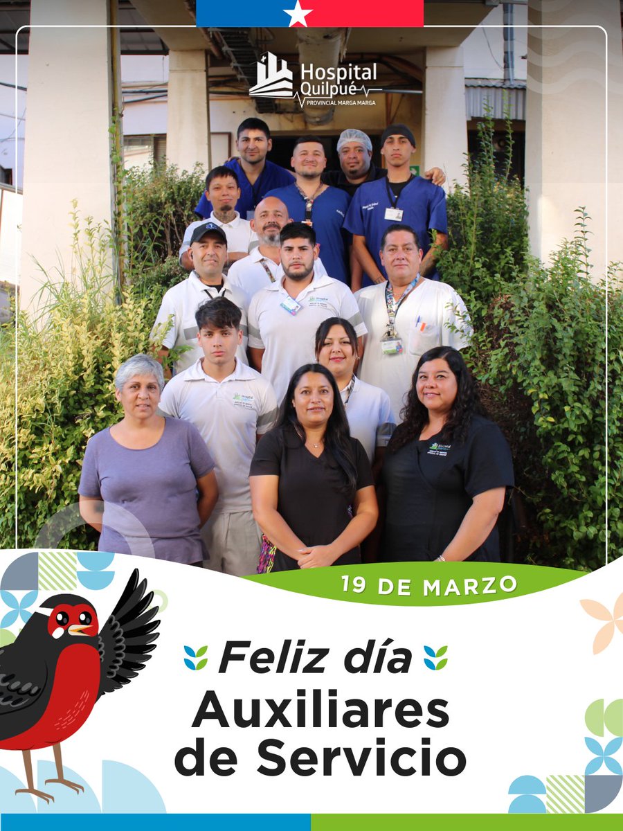 Hoy reconocemos a quienes, con compromiso y vocación, hacen posible el funcionamiento diario de nuestro hospital💙
Nuestros auxiliares de servicio son un pilar fundamental en cada unidad, contribuyendo a la seguridad, orden y calidad de la atención que entregamos a la comunidad👏