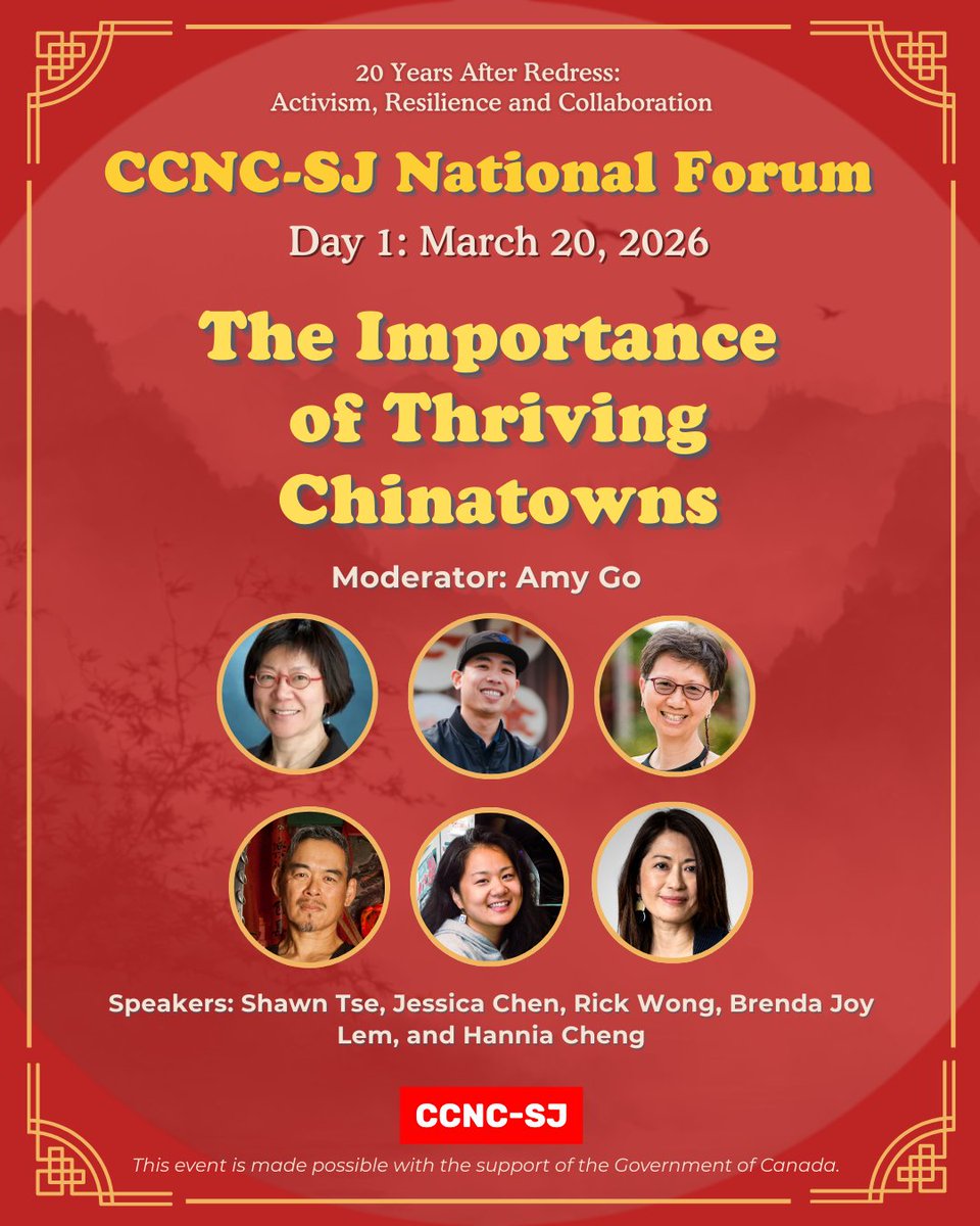 Chinese Canadian National Council for SJ tweet media