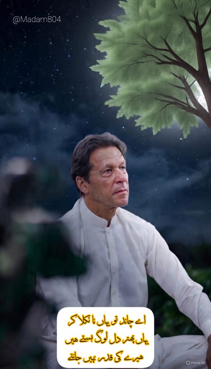 ZanibFaizan's tweet image. #imrankhanneedspropercare 
#imrankhannotsafeinadiala 
اے چاند تو یہاں نا نکلا کر 
یہاں پھتر دل لوگ بستے ہیں 
ہیرے کی قدر نہیں جانتے