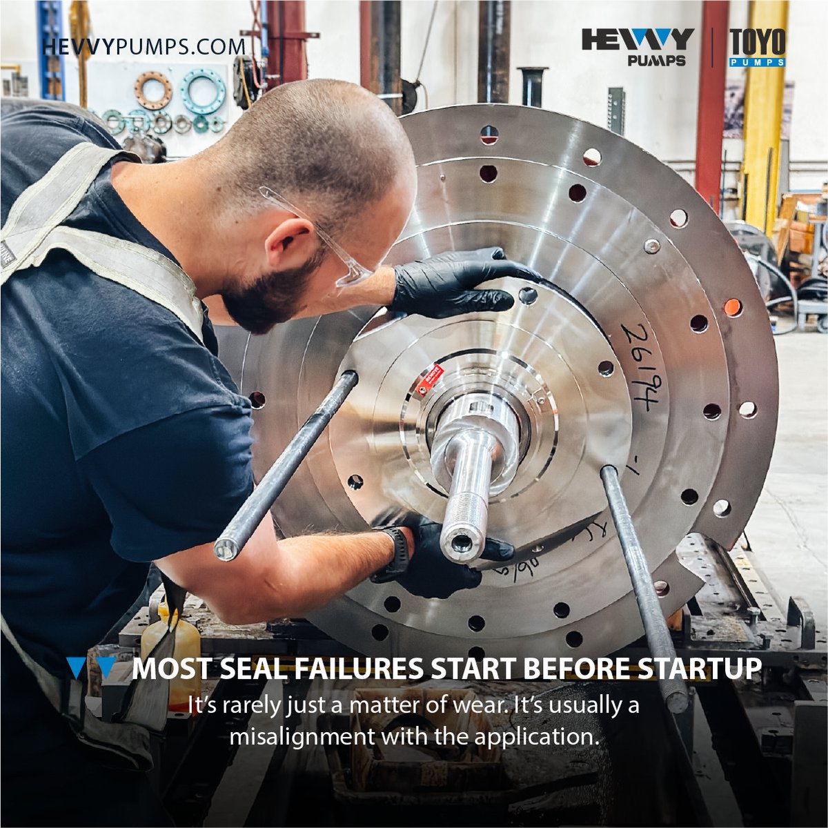 Seal failures in slurry aren’t just wear.
They often start with poor alignment to solids, particle size, and operating conditions.

At Hevvy Pumps, reliability is engineered into the design.
📩 solutions@hevvypumps.com
🌐 hevvypumps.com

#EngineeringInsight #SlurryPumps