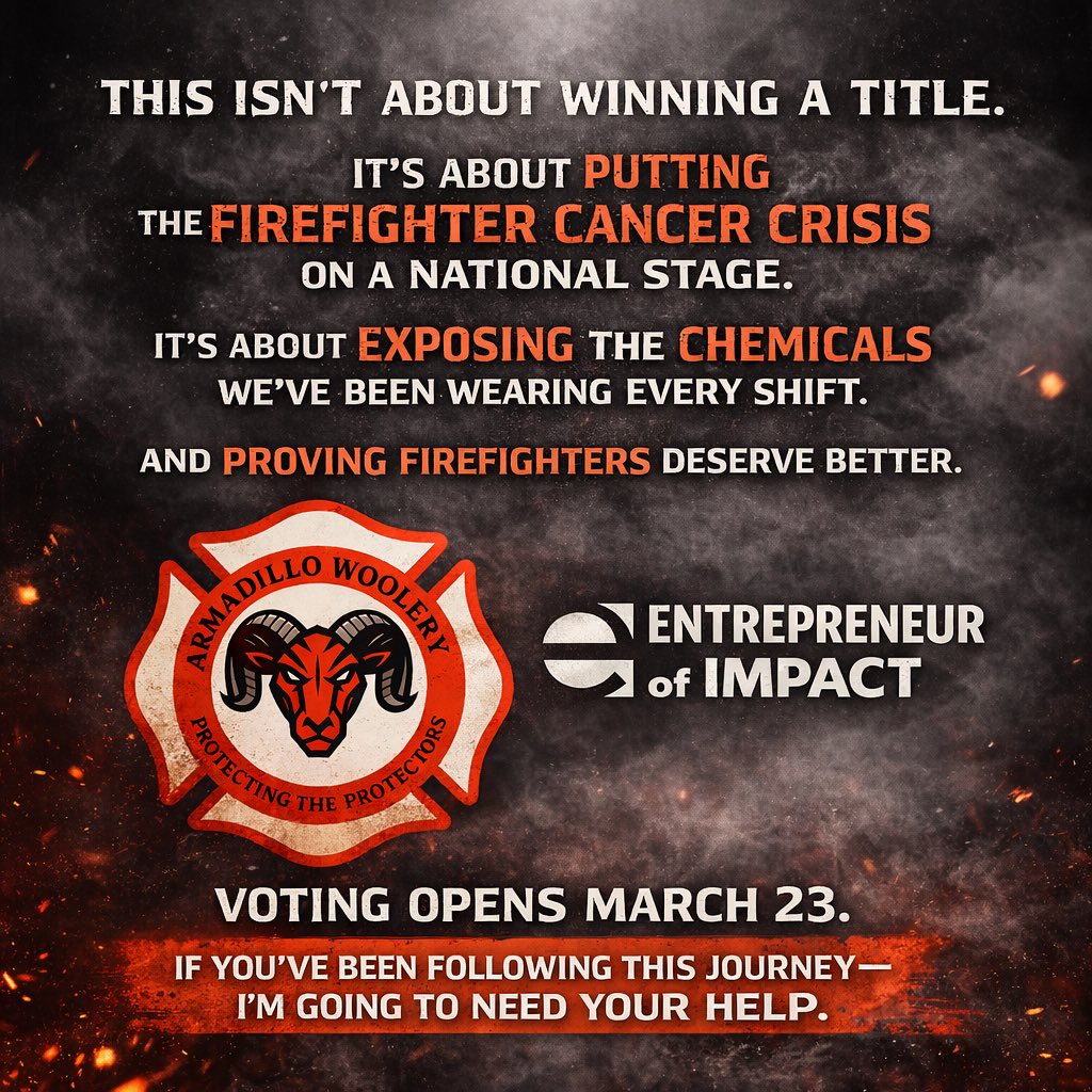 Most people think the danger ends after the fire.

It doesn’t.

Some of it follows us back to the station…
in the clothing we wear every shift.

PFAS.
Flame retardants.
Synthetic blends.

Chemicals linked to cancer.

If this mission matters to you —
I’m going to need your help.