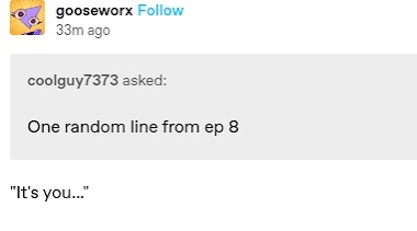 Dromonal6241 SPOILERS EPISODE 8 tweet media