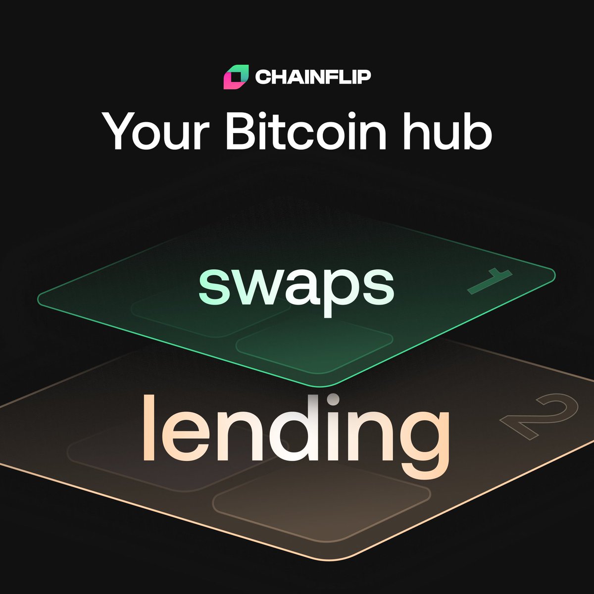 CHAINFLIP LABS · Lending is live tweet media