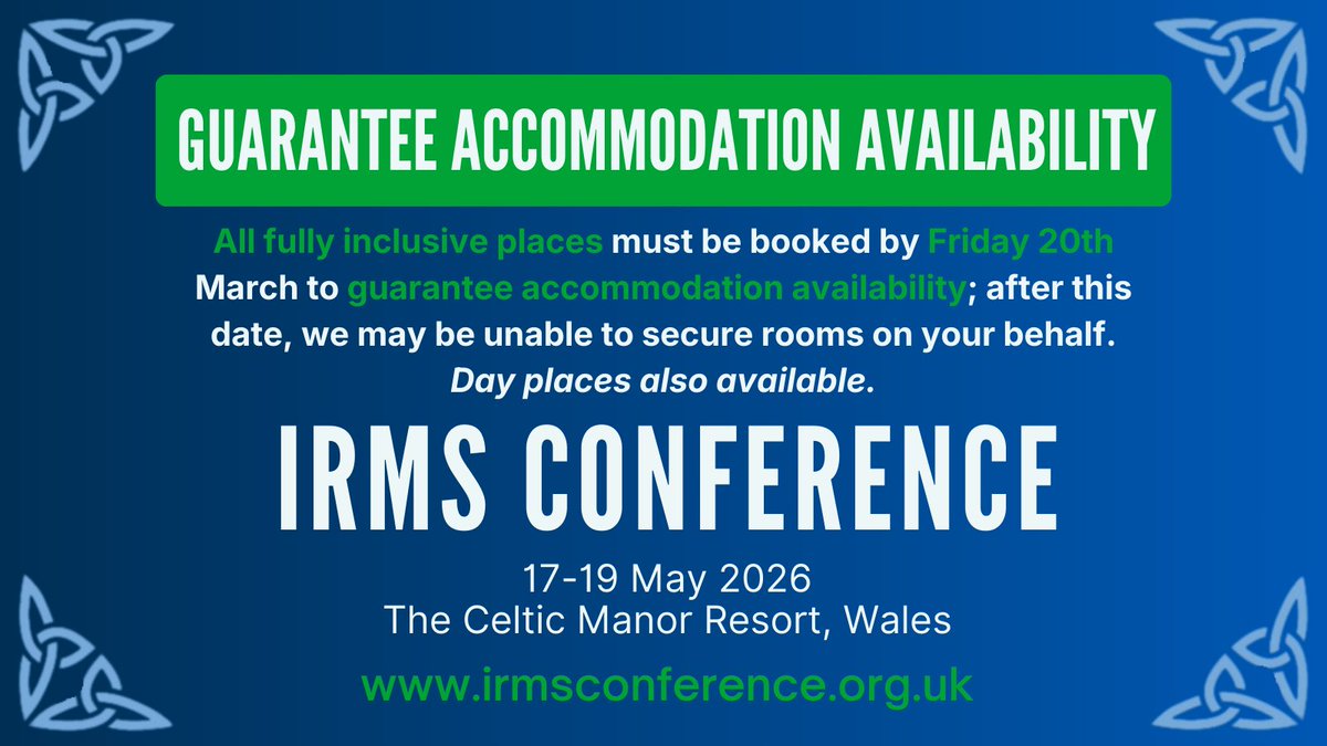 IRMS Conference tweet media