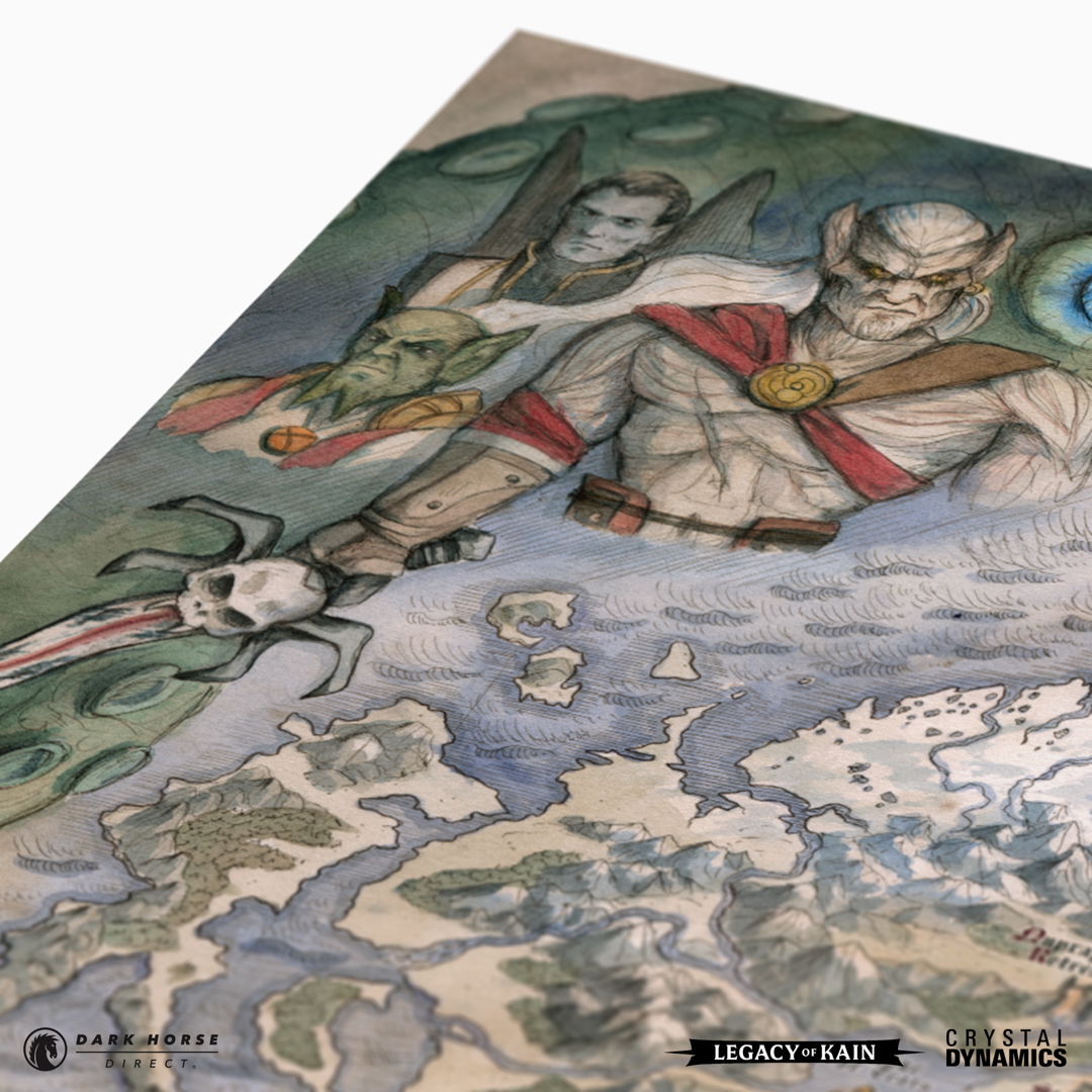 DarkHorseDirect's tweet image. In partnership with @CrystalDynamics and the talented @FBaerald, we are proud to present the Legacy of Kain: Map of Nosgoth Fine Art Print! Limited to 500 units, claim this rare relic before it vanishes! bit.ly/3Pf0t3I

@DarkHorseComics #LegacyofKain #Art #Print