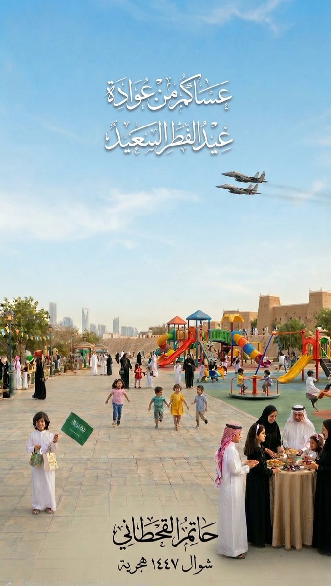 hatemnaji's tweet photo. تقبل الله منا ومنكم صالح الأعمال
كل عام وأنتم بخير
#عيد_الفطر_المبارك https://t.co/8tga2xyGb0