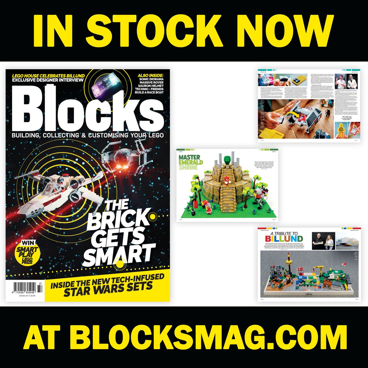 blocksmagazine's tweet image. Blocks Issue 137 goes all in with some of the best #AFOL content we've ever released! Discover a 'chaotic' #SonicTheHedgehog  build for the ages, a spectacular new #LEGO House exclusive set based on Billund, and of course, coverage on the Smart Brick - ALL amazing features!