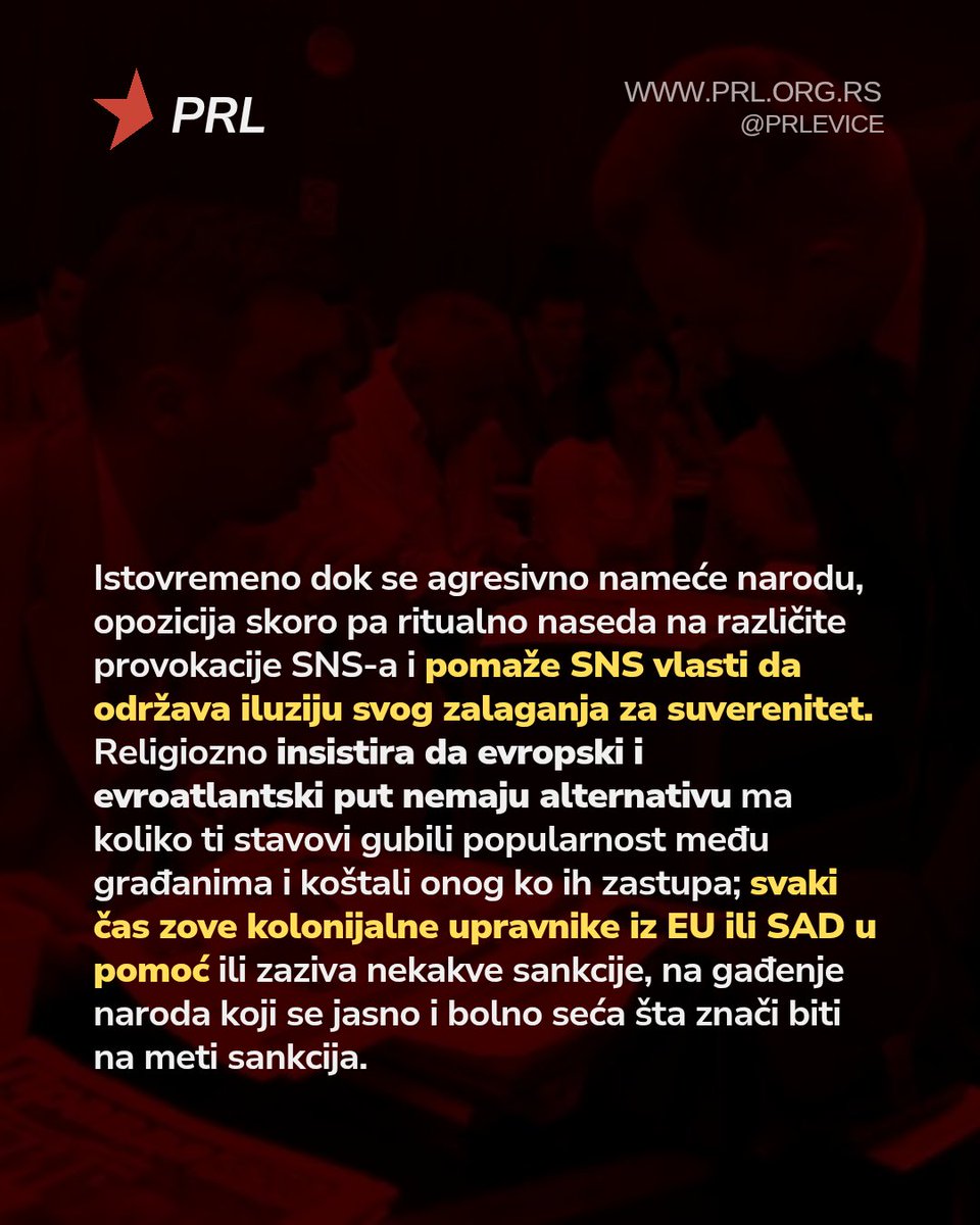 Partija radikalne levice - PRL tweet media