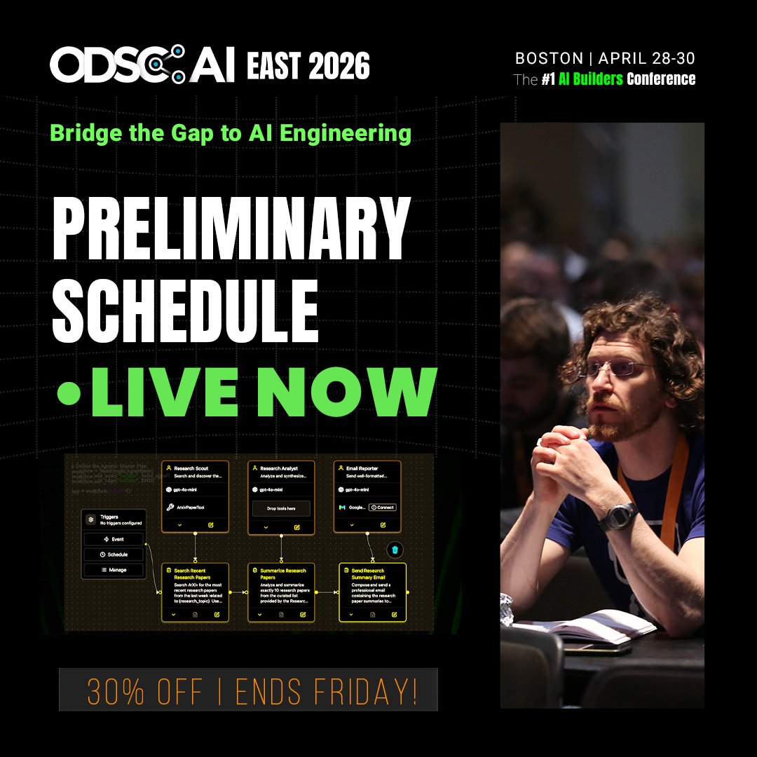 ODSC (Open Data Science Conference) AI tweet media