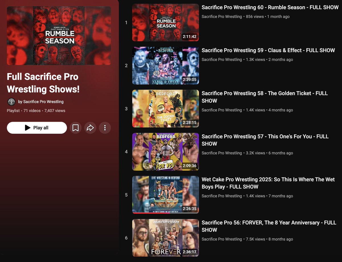Sacrifice Pro Wrestling in Bedford tweet media