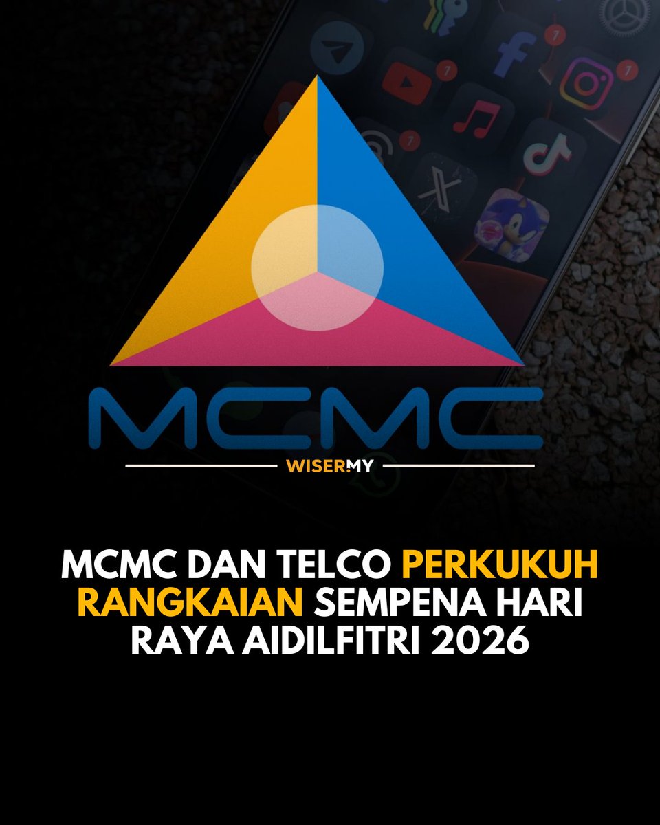 MCMC bersama syarikat telekomunikasi (telco) telah mengambil langkah awal untuk memperkukuh rangkaian komunikasi sempena sambutan Hari Raya Aidilfitri 2026.  

artikel penuh - go.wiser.my/X3w5w