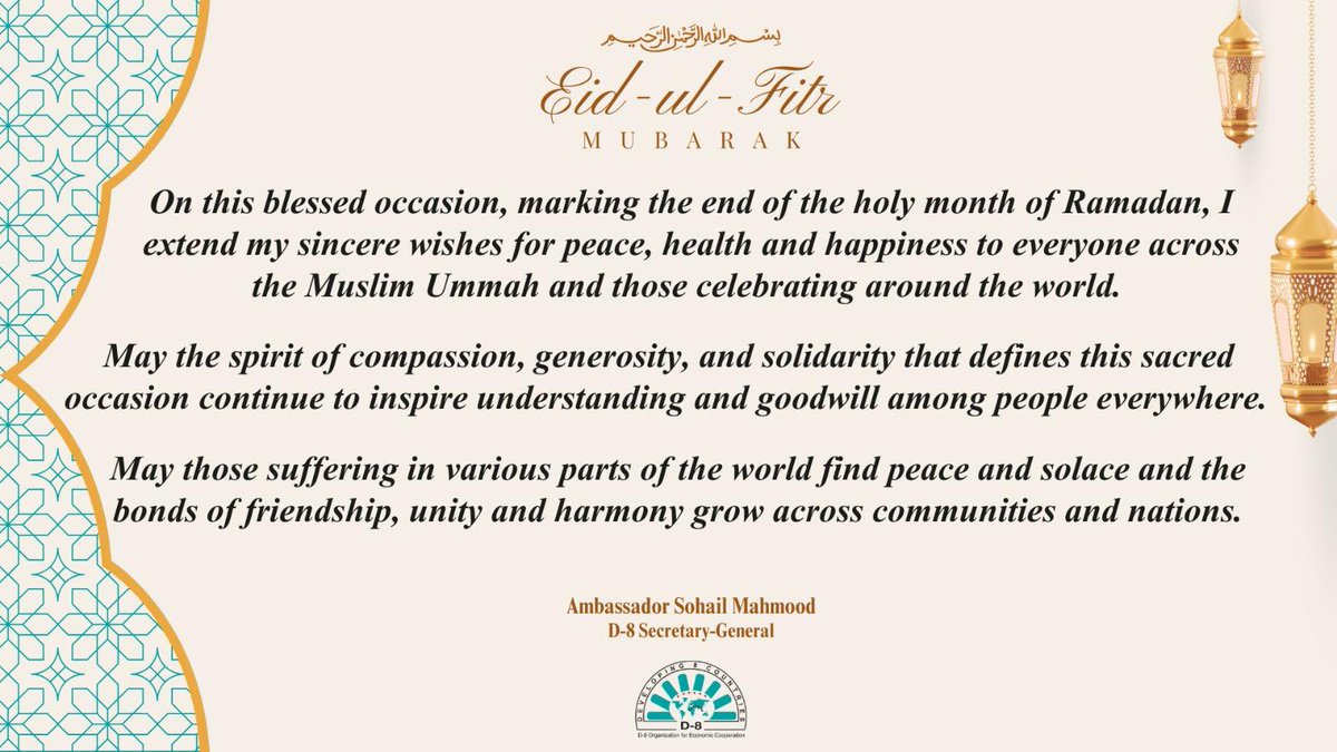 The Secretary-General of Developing-8 Organization tweet media