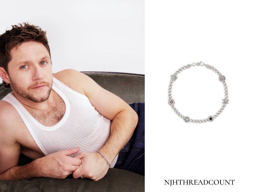 njhthreadcount's tweet photo. Niall Horan wearing a Bernard James Flora White Gold Curb Bracelet 
($4,750)

https://t.co/aqcw9q1QHT https://t.co/IU8QY1keu2