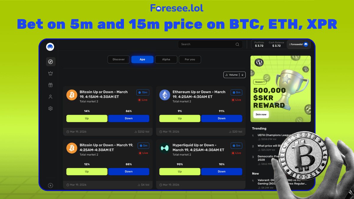 Foresee.lol | Prediction on Solana tweet media