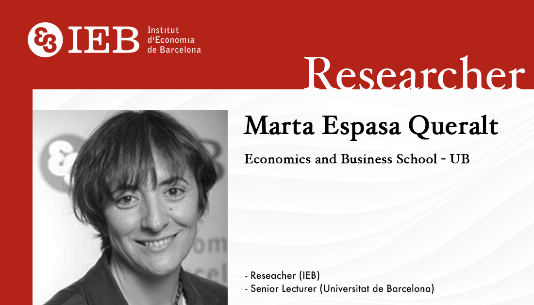 FundacioIEB's tweet photo. 👥 Meet the IEB Researchers!
Marta Espasa Queralt (@mespasa1) is part of the @UniBarcelona's Faculty.

Her main topics of interest are:
⭕ #FiscalFederalism
⭕ #PublicFinance
⭕ #Taxation

More info ➡️ https://t.co/iUjWDEHOPv https://t.co/J7f5CKe3IK