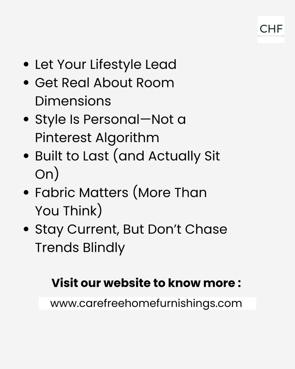 CarefreeHF's tweet image. Choosing the perfect sofa isn’t just about looks—it’s about how you live. 
Explore smarter choices with Carefree Home Furnishings : carefreehomefurnishings.com/blog/how-to-ch…

#SofaGuide #LivingRoomDesign