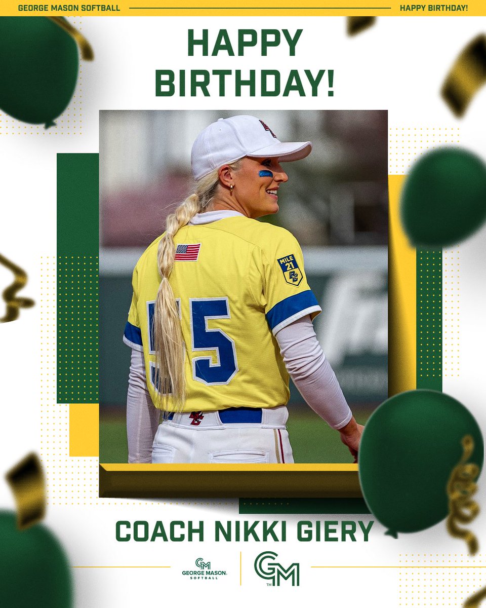MasonSoftball's tweet photo. Happy Birthday, Coach Nikki! 🎂 https://t.co/ScuknEm43w