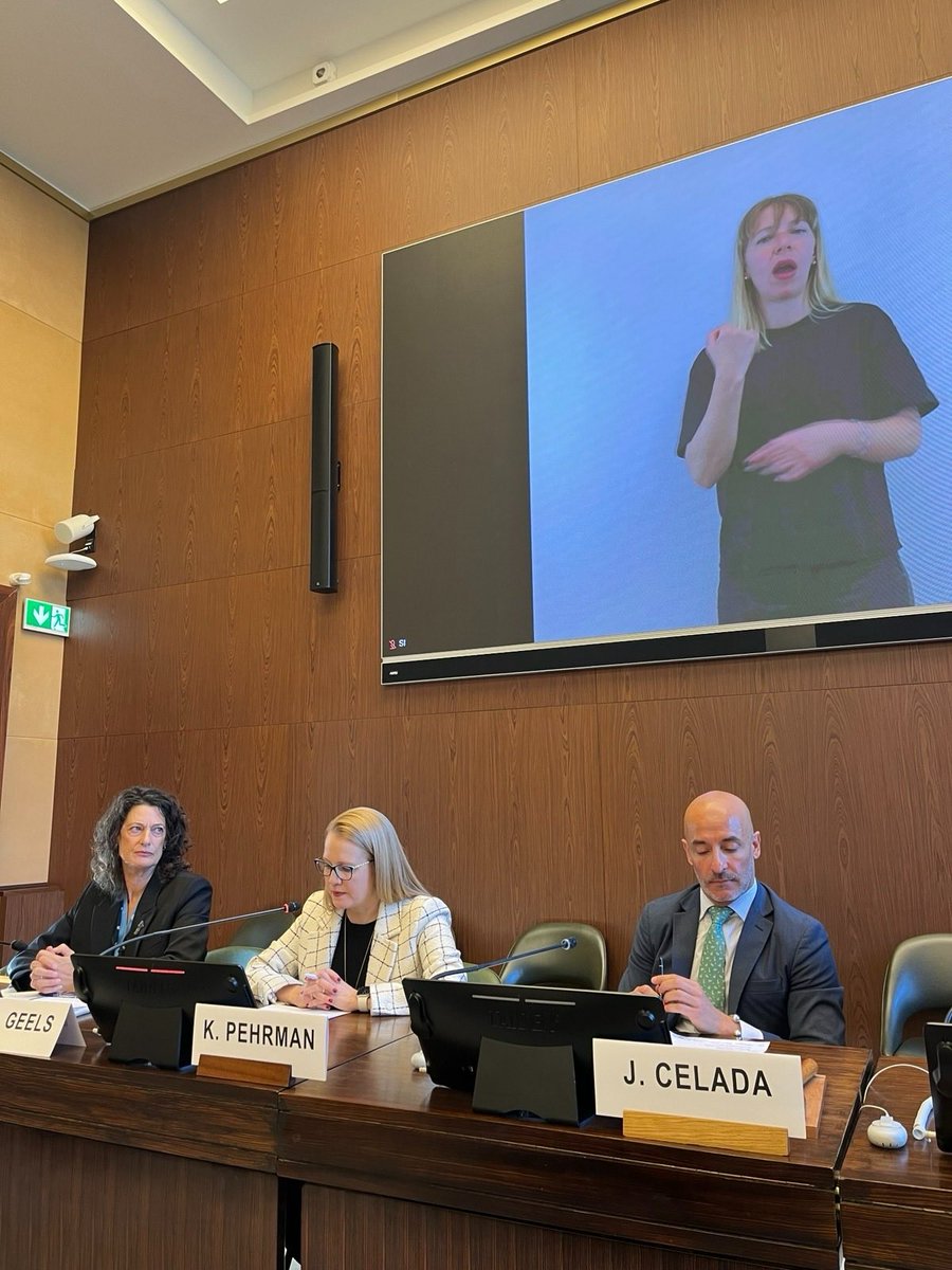 FinlandGeneva's tweet image. Ambassador for Human Rights &amp;amp; Disability Inclusion, Katja Pehrman, joined as a panelist the #HRC61 side event on inclusive diplomacy. Inclusion is going beyond what already exists. It is aiming at creating new spaces for everyone. #disabilityrights