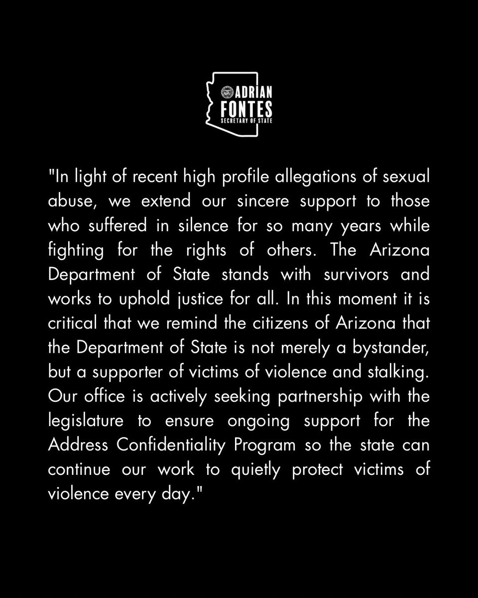 Arizona Secretary of State tweet media