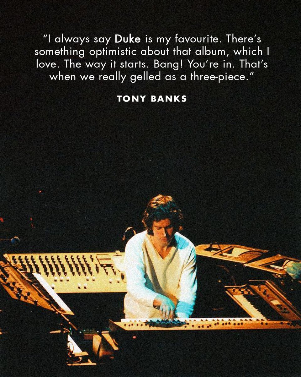 genesis_band's tweet photo. Tony Banks, Mike Rutherford and Phil Collins give their thoughts on "Duke" - first released this month in 1980.

Revisit the album: https://t.co/APdKkKAnJY https://t.co/I9RMDyYLpw